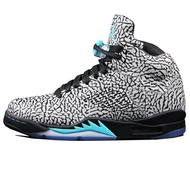 Counter Genuine Retro Black Jordan 5th Generation Basketball Shoes AJ5 Burst Crack Elephant 599581-0