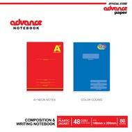 Advance Composition Notebook 80lvs (Generic Designs ) -with plastic jacket