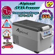 CF35 Alpicool 35L Portable Car Fridge with Battery for Car Freezer Portable Car Refrigerator Bar Fridge Camping Fridge