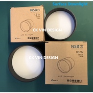 ( Edison LED ) NSB LED Surface Downlight 12 Watt / 18 Watt  Daylight / Cool White / Warm White