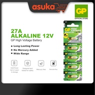 GP Battery Super Alkaline 12V 27A A27 MN27 (C5 – Card of 5)