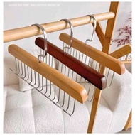 GANTUNGAN (acc ptk) Informal Wood Belt Hanger 8 hooks Antique Wooden Belt Hanger/ With 8 Hooks Antiq