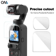 สำหรับ DJI Osmo Pocket 1 &amp; 2อุปกรณ์ป้องกันหน้าจอเลนส์ฟิล์มป้องกันฝาครอบกิมบอลสำหรับ DJI Osmo Pocket 2กล้องแอคชั่นแคมเมรา