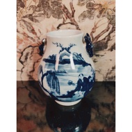 [Gege Chuanyifang] Blue White Deer Head Ear Vase