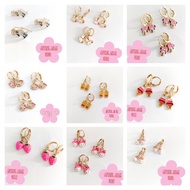 Aksesoris Anting Anak Titanium Model Karakter Lucu Anti Karat