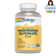 Solaray High Absorption Magnesium Glycinate 350 mg 120 VegCaps