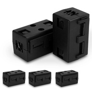 [my_qkc] Ferrite Ring Core Black Clip-On Square Ferrite Core Noise Suppressor Cable Clamp