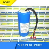 STARTING+RUN CAPACITOR Cap Start+Cap RUN CBB60+CD60 25UF 450V 150UF 250V SIZE 50X120MM 3 Blue Colour