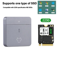 2230 M.2 NVMe SSD Enclosure USB C อะแดปเตอร์ USB3.2 Gen2ภายนอกกล่องสำหรับ M2 2230 NVMe SN740/SN530 520//BG4/BC711