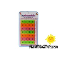 1-week medicine dosing dispenser