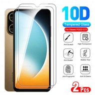 2Pcs Full GLue Screen Protector For Poco C71 Protective Tempered Glass Xiaomi PocoC71 Little Poco C 