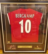 [頂級上框連官方證書] 阿仙奴傳奇柏金簽名球衣Arsenal Legend Dennis Bergkamp Autographed Jersey [歡迎開價]