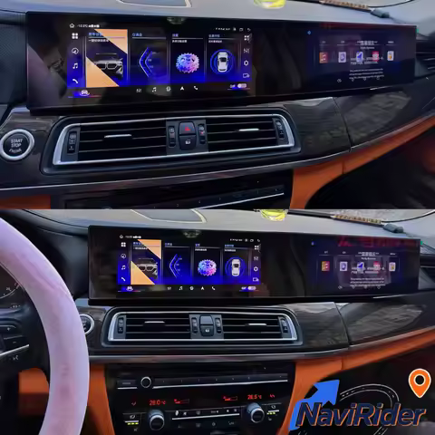 21" Dual Screen For BMW 7 Series F01 F02 F04 2009-2015 NBT CIC Stereo Android Car Radio Multimedia P