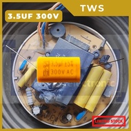 TWS Fan connector /capasitor fan /kapasitor kipas 2.5uf&3.5uf 300v|500V Kapasitor Kuning|Capacitor F