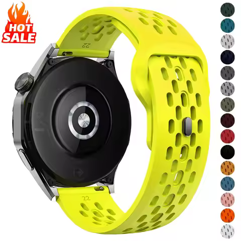 18mm 20mm 22mm Strap for Samsung Galaxy Watch 7 FE 6 5 4 5Pro 6/4Classic Silicone Band for Huawei GT