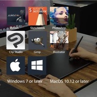 HUION Inspiroy WH1409 (8192) V2 Wireless Digital Graphic Drawing Tablet Tilt Function Battery-Free S