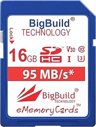 16GB UHS-I U3 95MB/s Memory Card for Nikon 1 J1, S1, V2, Nikon COOLPIX A10, A100, A300, A900, AW130,