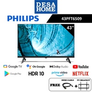 (FOC GIFTS) PHILIPS 43PFT6509/98  43'' FULL HD LED GOOGLE SMART TV  43PFT6509 / PFT6509