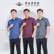 [Batik 3/6] Pazze Baju Batik Slim Fit Short Sleeve