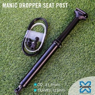 RYET X-fusion Manic MTB Dropper Seatpost 31.6MM 361MM 125mm Internel Cable Dropper Seatpost For Moun