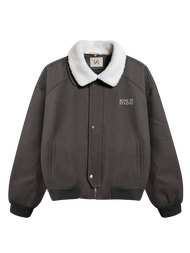 KINS 19 STUDIO | KINS Fleece-Collar Jacket เสื้อแจ็คเก็ตโค้ทกันหนาว [KN327]