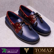 TOMAZ C999B / C328 BOATSHOES Genuine Leather [Navy/Wine] Original [New] Ready Stocks