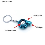 ADL Chrome Metal TURBO Charger Keychain Keyring, NO PLASTIC! Spinning Compressor! LE