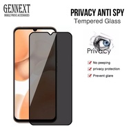 tempered glass privacy anti spy full glue oppo reno 64 66 a54 f9 pro - oppo a54