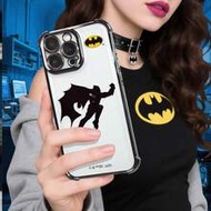 1 ชิ้น เคสใสลายกราฟิก DC Batman Silhouette Minimalist | กันกระแทกสี่มุม & กันลื่น | สไตล์คลาสสิกผสมผ