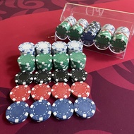 [EXPRESS SHIPPING] 100 PCs Mahjong Chip Set Poker Coin Token