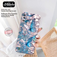 ITEL A26 Case - Cute Butterfly Fashion Case - Pro Camera Softcase - ITEL A26 Casing - TPU Silicone -