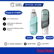 SanDisk iXpand Flash Drive Flip 2-in-1 Dual Drive OTG Lightning & USB 3.1 Gen 1 for iPhone & iPad (2