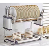304 STAINLESS STEEL DISH RACK WITH TWO LAYER