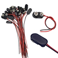 JWISLAND 60 Pack 9V Battery Connector, I-Type 9 Volt Battery Connectors with Wires, 9V Battery Clip 