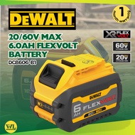 DEWALT DCB606-B1 20V/60V Max Flexvolt® 6.0AH Battery /Flexvolt® Lithium Ion Battery Pack
