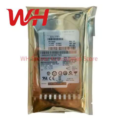for IBM 81Y9650 81Y9651 900G 10K 16MB SAS SFF X3650M2 M3 M4 2.5" Server HDD Internal Hard Disk Drive