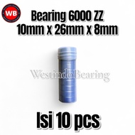 Bearing 6000 ZZ Contents 10pcs Bearing Laker Lahar Bicycle 6000Z 6000ZZ 10x26x8mm