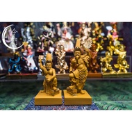 17 cm Sophomore Grandpa Tua Ji Ya Pek Statue (Stepping Coffin Wood Color) 5inch Tua Ji Ya Pek Statue