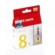 Canon 佳能 CLI-8Y 黃色 Yellow; 墨盒全新未開 Canon Pixma 打印機用 Inkjet Cartridge; 2017年到期, 應該正常, 否則退款