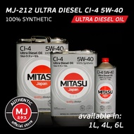 Mitasu MJ-212 ULTRA DIESEL CI-4 5W-40 100% Synthetic