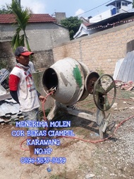 Menerima Molen Cor Mesin Pengaduk Semen Bekas Ciampel Karawang