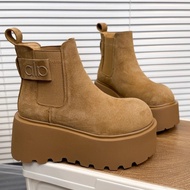 Retro Chelsea Short Boots Women 2026 Comfortable Heightening Boots