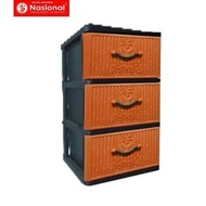 Kabinet Plastik Donald Susun 3 - Coklat