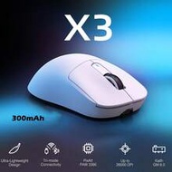 X3 49g SUPERLIGHT Mouse, PixArt PAW3395 Gaming Sensor, BT/2.4G Wireless/Wired Gaming Mouse, 6 Adjust