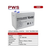 Ups BATTERY. Voz Lithium Battery LiFePO4 12.8V 7 Ah / 89.6 Wh. 12v 7Ah Life PO4 Lithium battery