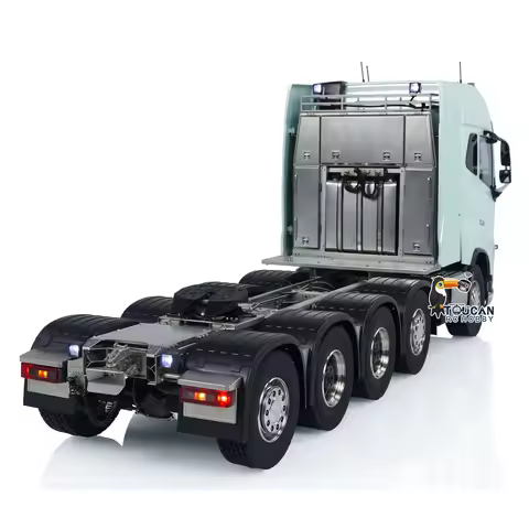 1/14 RTR RC Tractor Truck 10x10 Metal Chassis Remote Control Trucks FH750 FH16 Model 3-Speed Cars Li