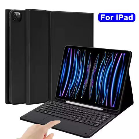 Keyboard Cover For iPad Air 11 M2/M3,Detachable Keyboard Case For iPad Pro 11 12.9,iPad 10th Air 4 5
