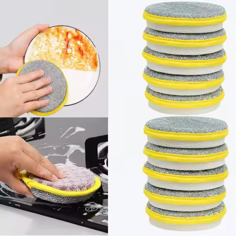 Multifunction kitchen clean sponges Double side dishwashing sponge Reusable Dish Washing Brush House