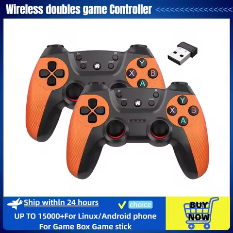 BOYHOM Wireless doubles game Controller For Linux/Android phone For Game Box Game stick PC Smart TV 