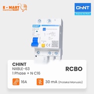 Good To Use CHINT RCBO RCCB ELCB NXBLE-32 1P 1 Phase 16A 25A 30mA INE Stun Protection